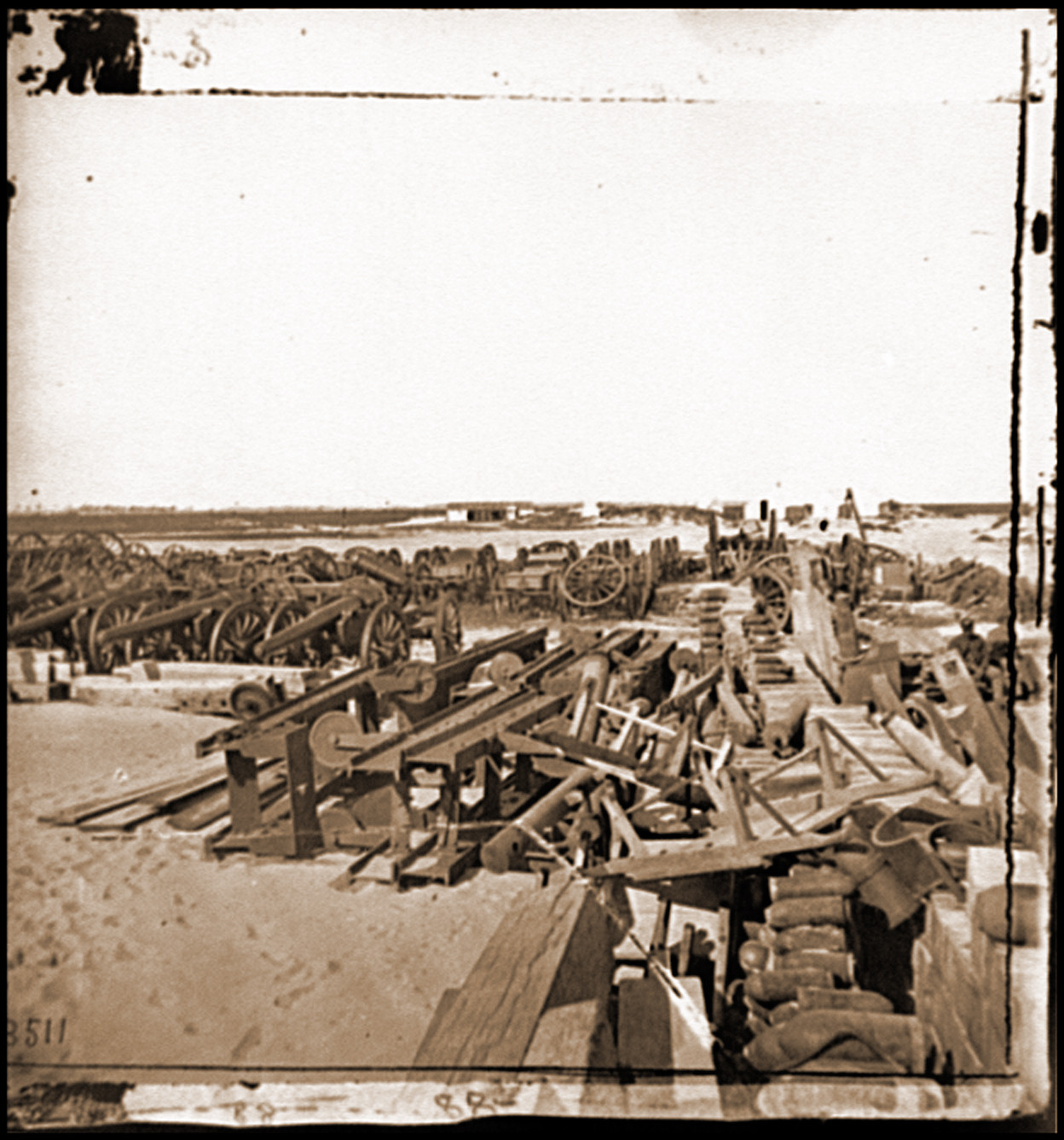 Morris Island S.C. Ordnance depot, 1865 — historic photograph
