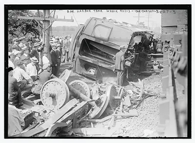 Bar Harbor train wreck- 9/2/13- Car Chrisholm