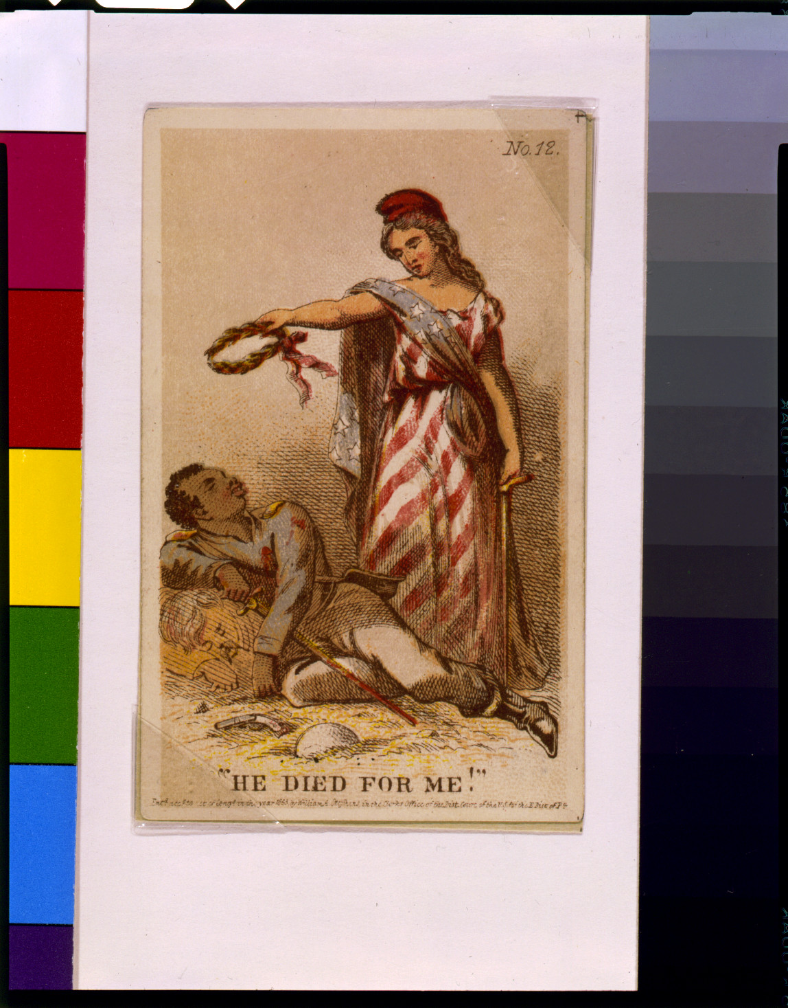 He died for me!, c1863. — antique lithograph