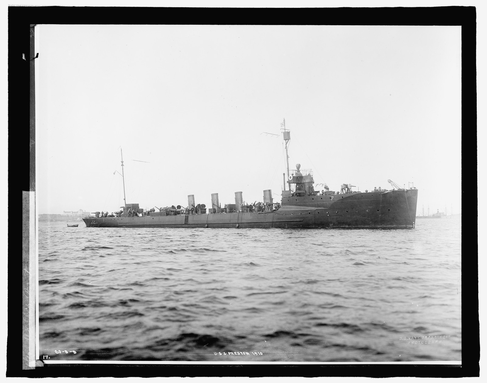 U.S. Ship Preston, 1910, 1910 — historic photograph