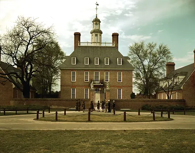 The Governor's Palace, Williamsburg, Va. The Capitol of the Virginia Colony During the 18th century, Which Was Reconstructed and Restored to its Original State by John D. Rockefeller, Jr., During the 1930's