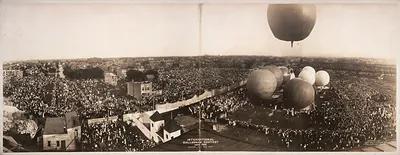 IL Ballooning Contest Aero Park Chicago 1908 PHOTO