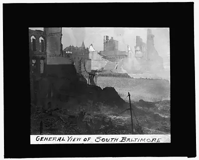 [Baltimore fire, 1904] General view of South Baltimore