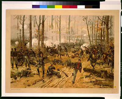 Battle of Shiloh / Thulstrup.