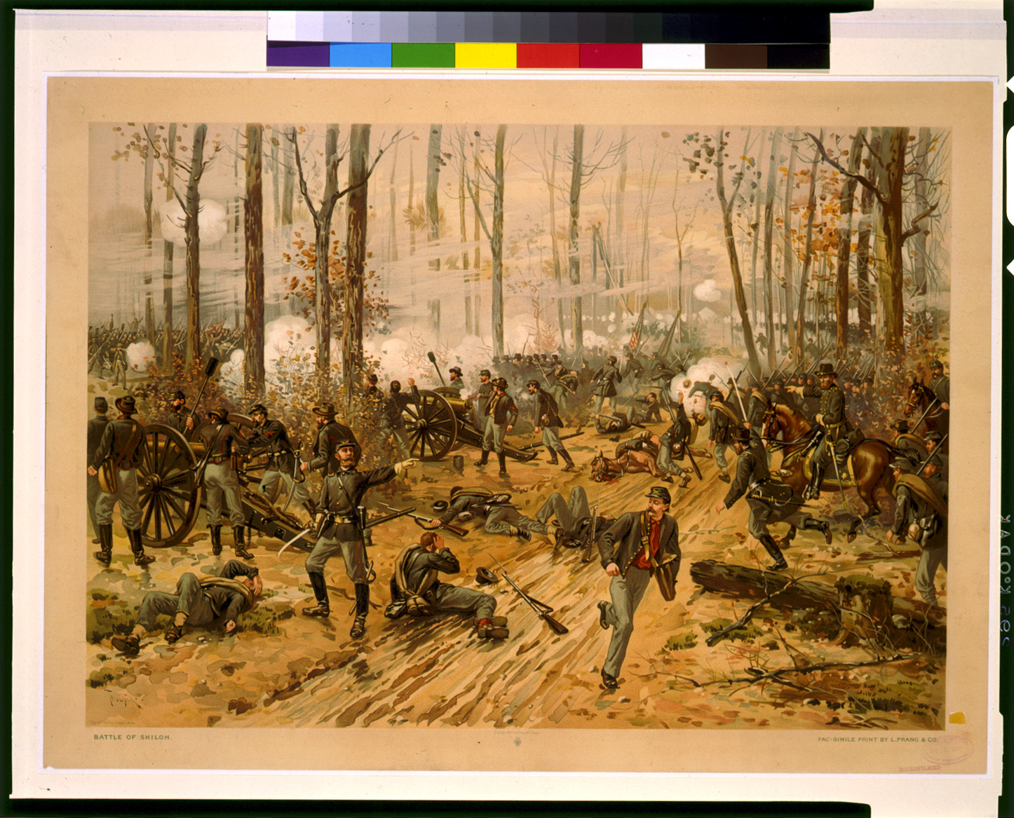 Battle of Shiloh / Thulstrup., c1888. — antique lithograph