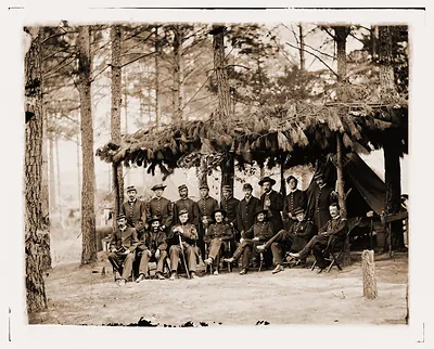 Petersburg Virginia. Officers of 114th Pennsylvania Infantry