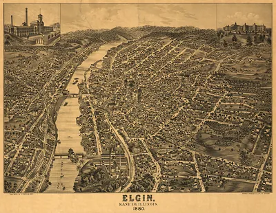 Elgin, Illinois, 1880