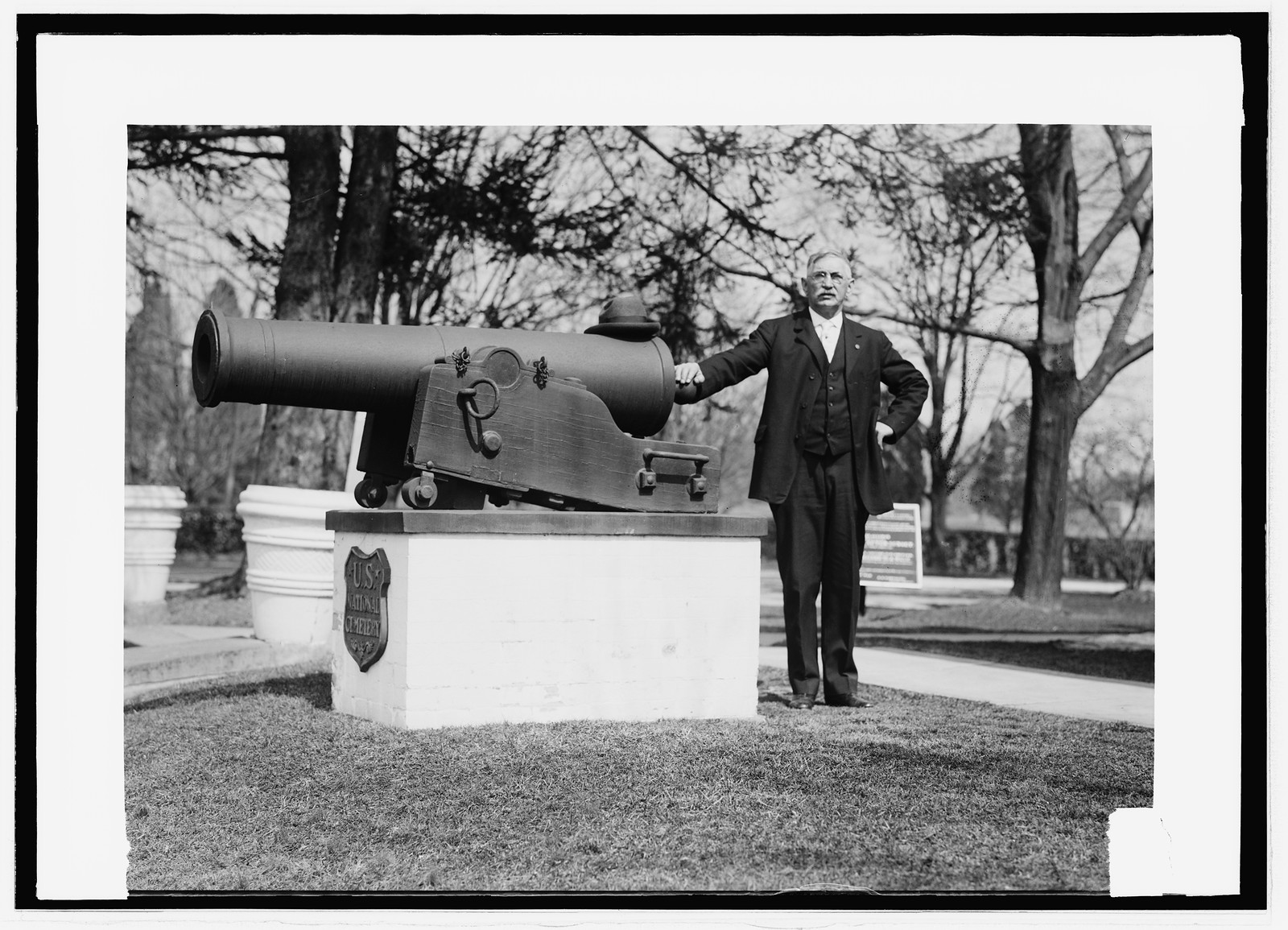 J.F. Schnell, Supt. Battle cemetery, [between 1909 and 1919] — historic photograph