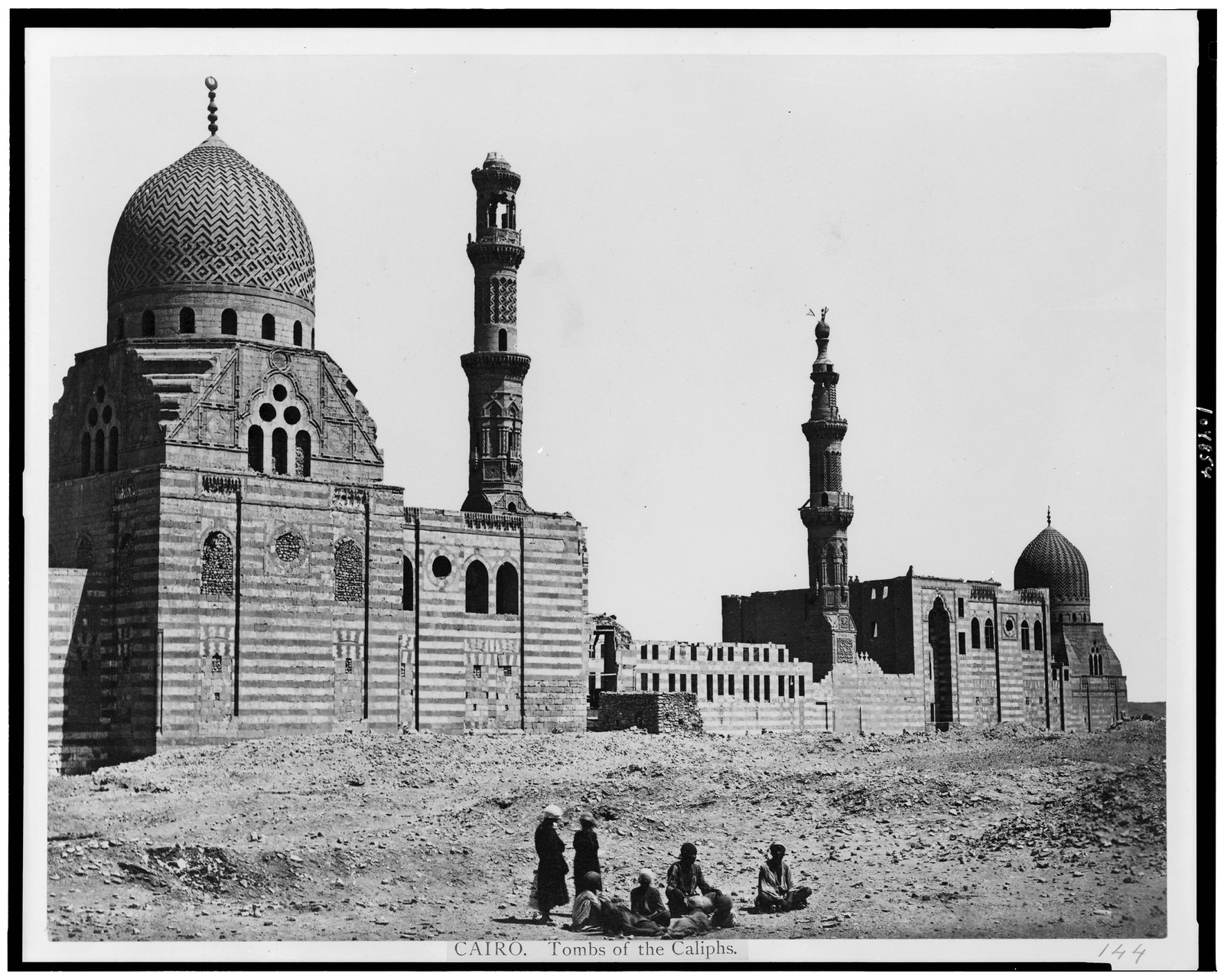 Cairo. Tombs of the Caliphs, [between 1860 and 1890] — historic print