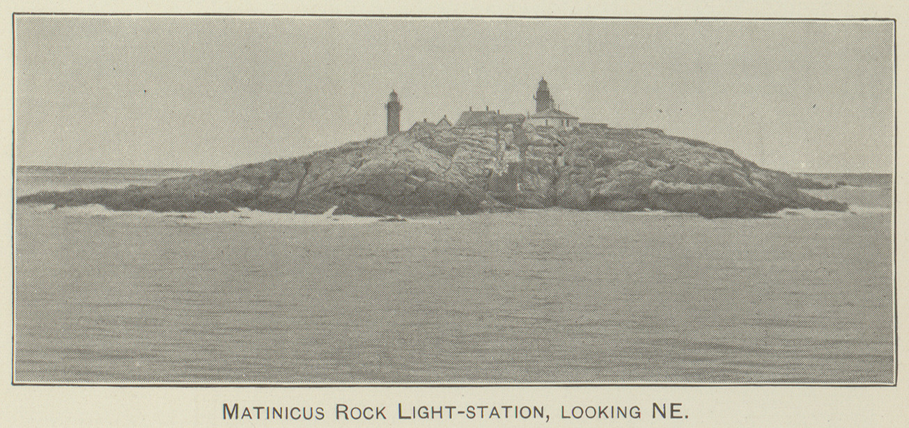 Matinicus Rock Light-station, looking NE — historic image
