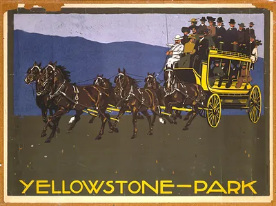 Yellowstone-Park / Ludwig Hohlwein, München.