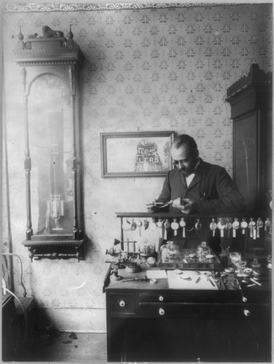 Mr. Dodson, jeweller in Knoxville, Tenn., [1899?] — historic photograph