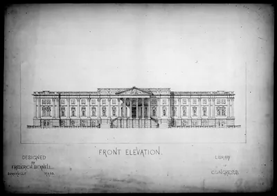 [Library of Congress, Washington, D.C. Front elevation]