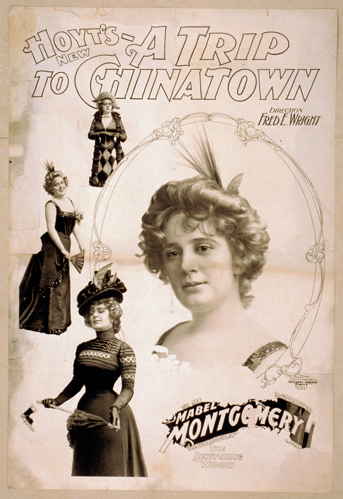 Hoyts new A trip to Chinatown, 1899 — vintage poster