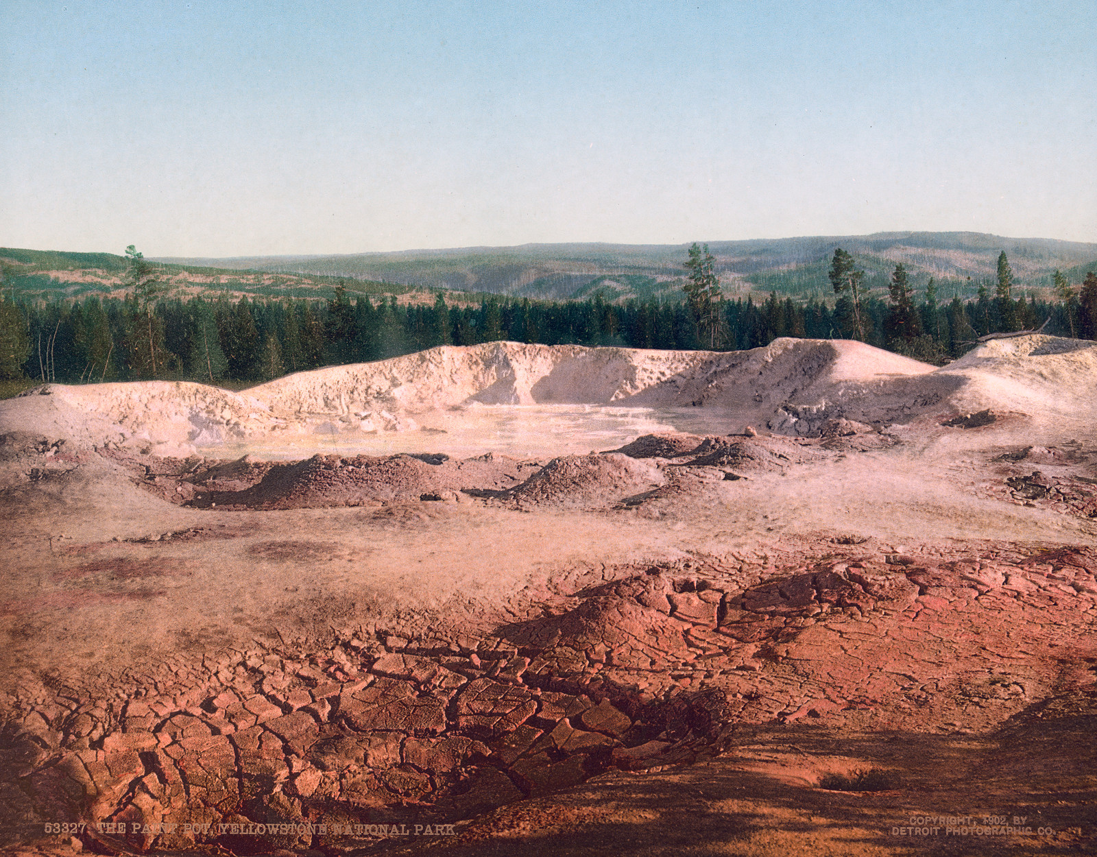 The Paint Pots, Yellowstone National Park — historic image
