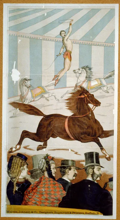 [Acrobats on horseback]