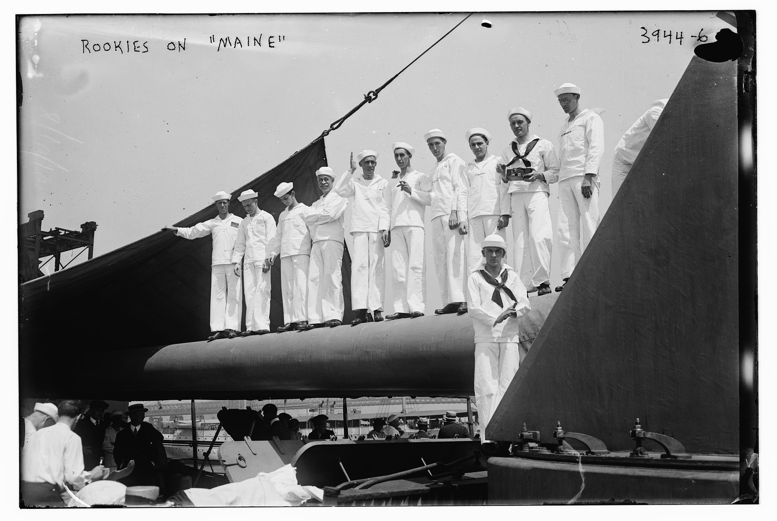 Rookies on MAINE, n/a — historic photograph