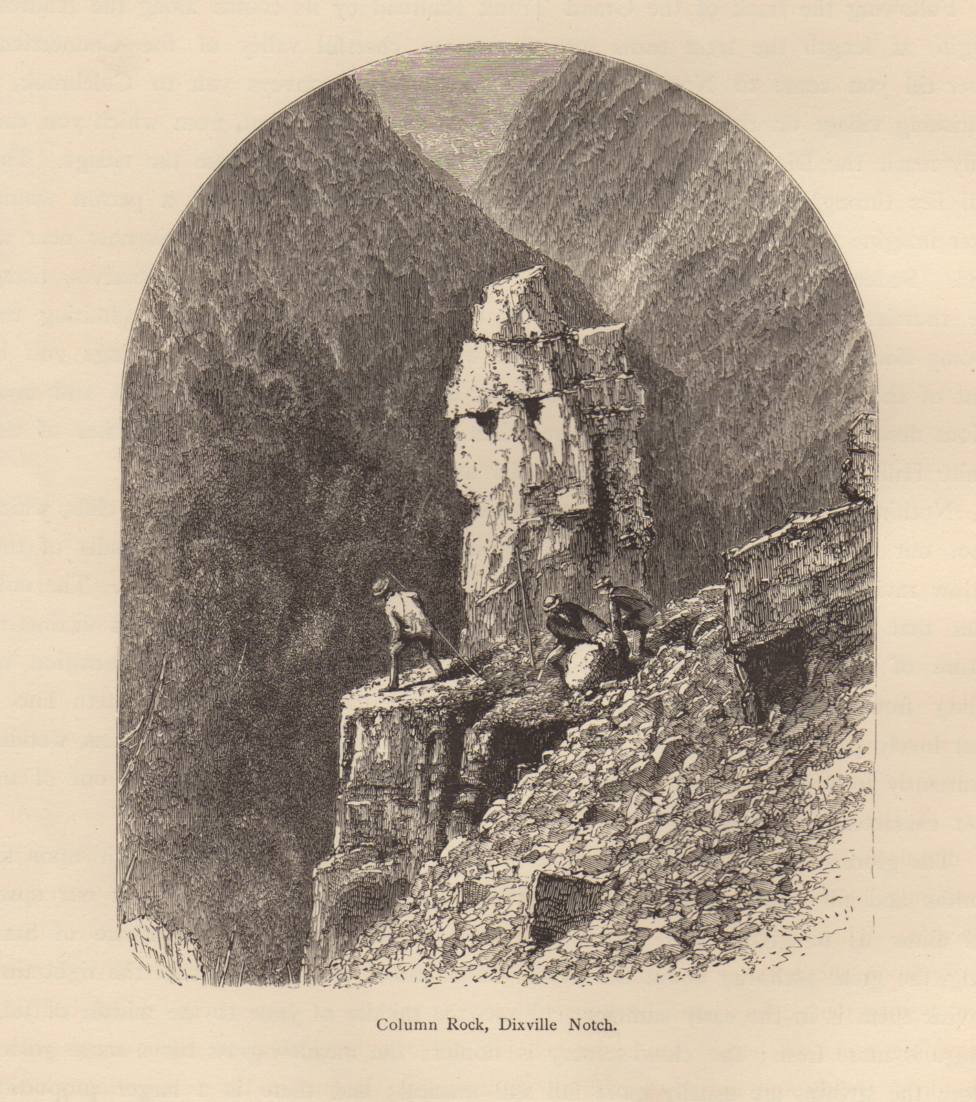 Column Rock, Dixville Notch — historic image