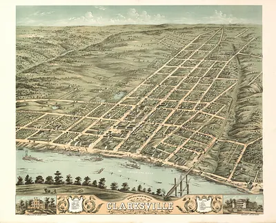 TN Clarksville 1870 MAP