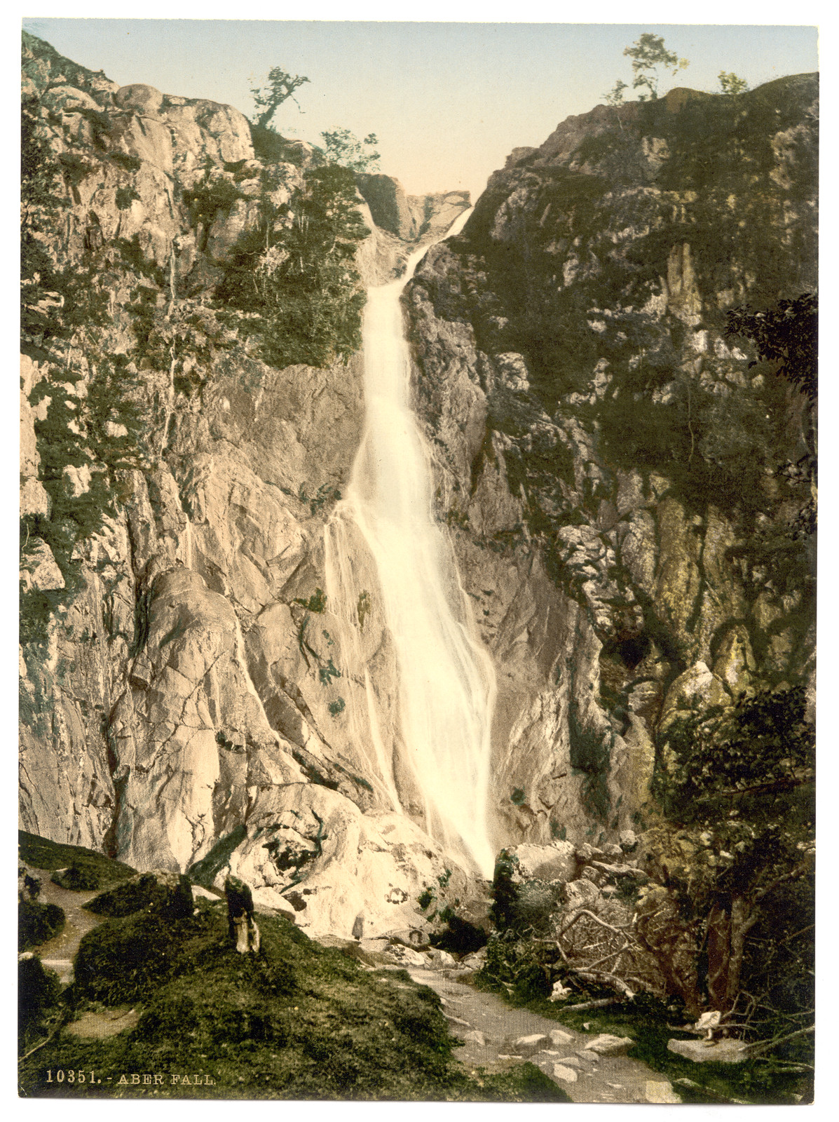 General view Aber Fall, [between ca. 1890 and ca. 1900]. — historic print