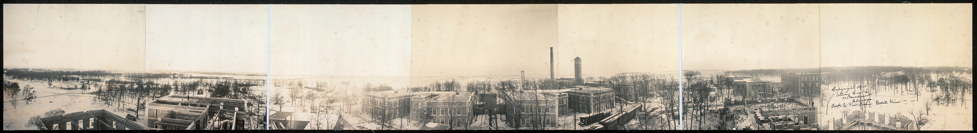Cook Co Poor Farm, north view, Illinois, 1910, 1910 — historic image