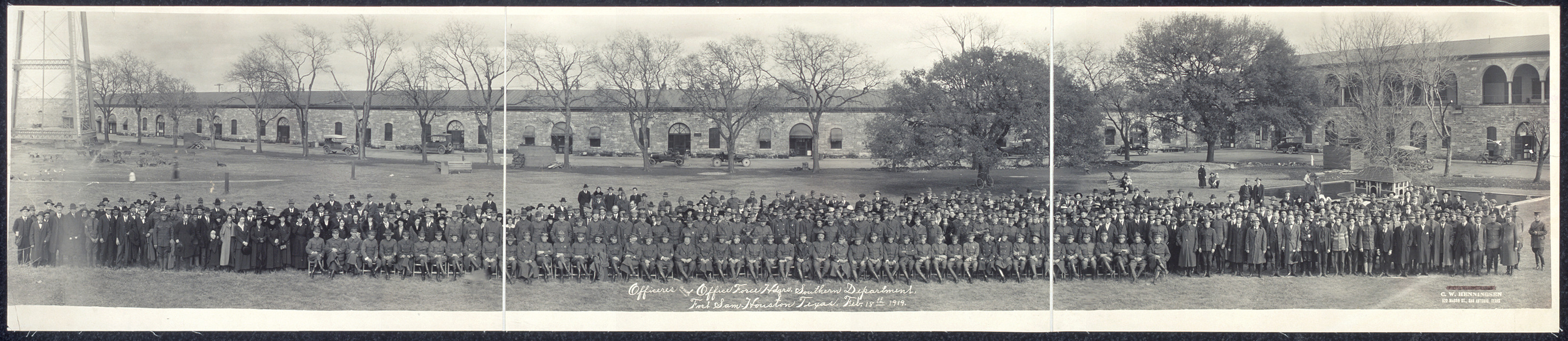 Officers, Fort Sam Houston, Texas, 1919, 1919 — historic image