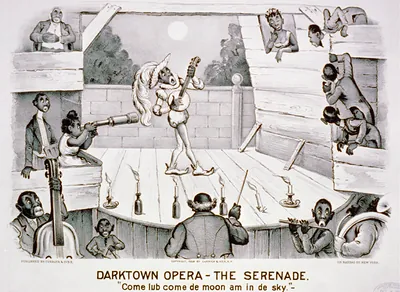 Darktown opera-the serenade: Come lub come de moon am in de sky""