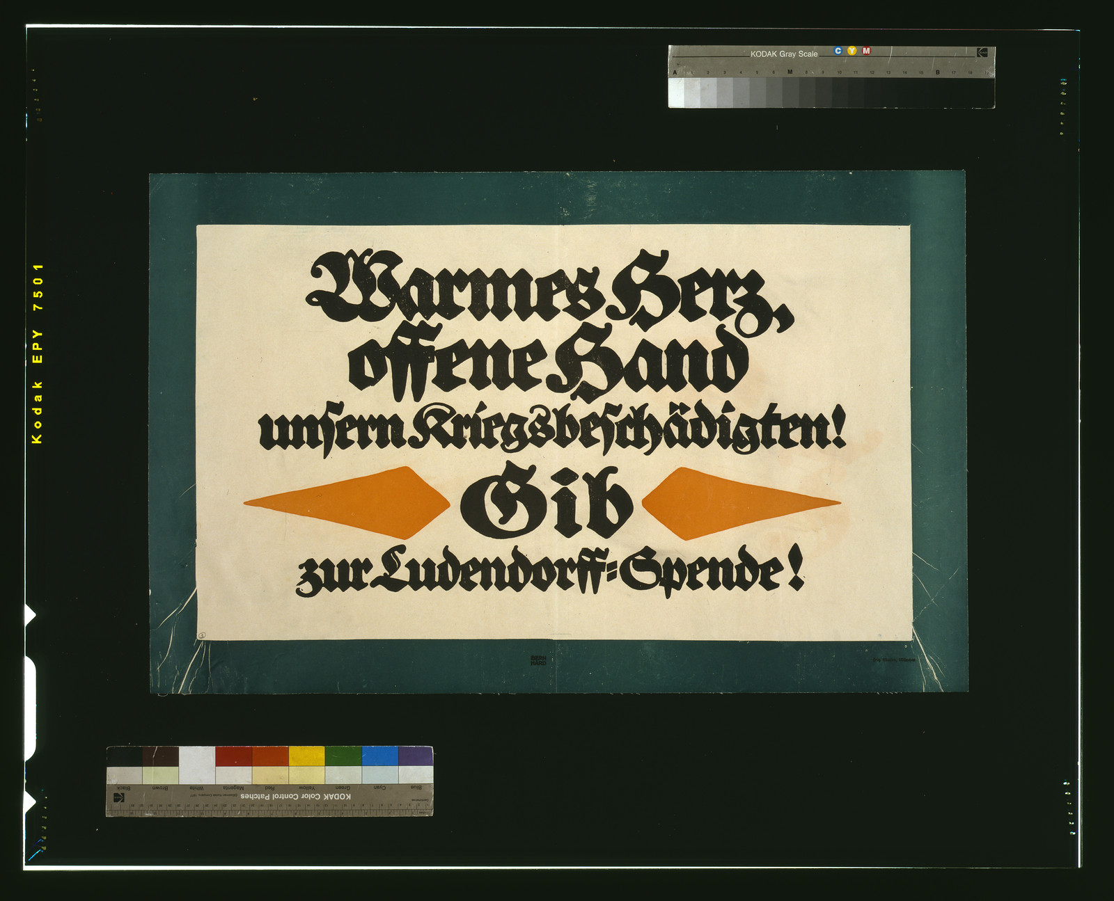 Warmes Herz offene Hand, 1917 — historic image
