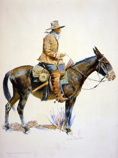 [An army packer] / Frederic Remington.