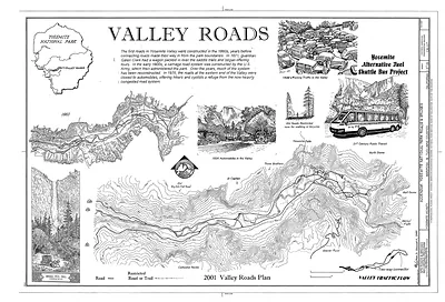 Valley Roads, Yosemite National Park, 2001 Valley Roads Plan