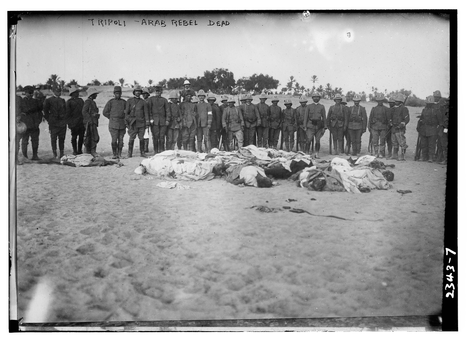 Tripoli - Arab rebel dead, n/a — historic photograph