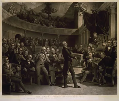 The United States Senate, A.D. 1850 / drawn by P. F. Rothermel ; engraved by R. Whitechurch.