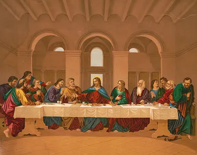 The Last Supper, color religious print
