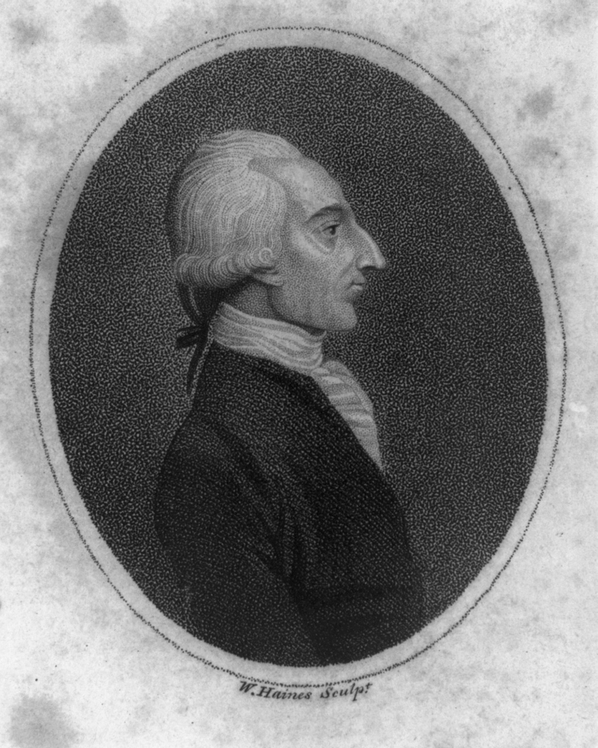 [Duke of Grafton, bust portrait, right profile] — antique engraving