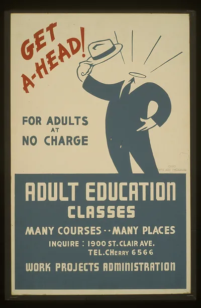 Get ahead! Adult education classes (S) For adults at no charge.