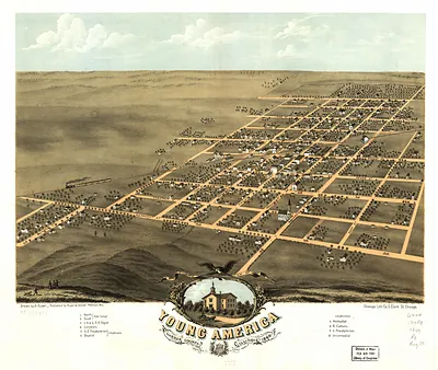 Young America, Illinois, 1869