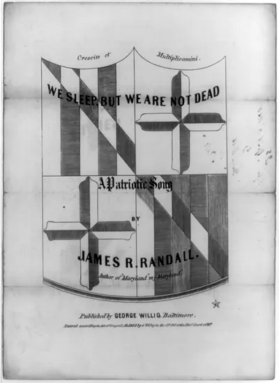 We Sleep, But We Are Not Dead, a patriotic song, by James R. Randall