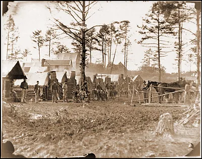 Brandy Station Va. vicinity. Camp of 18th Pennsylvania Cavalry 3d Division Cavalry
