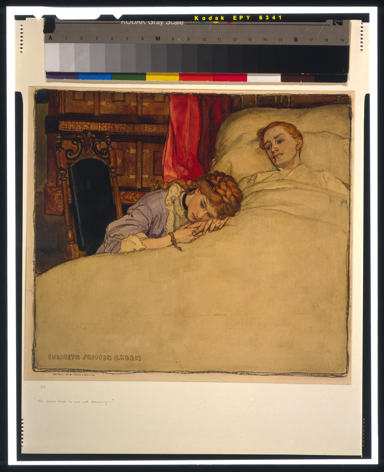He knew that he was not dreaming — historic drawing