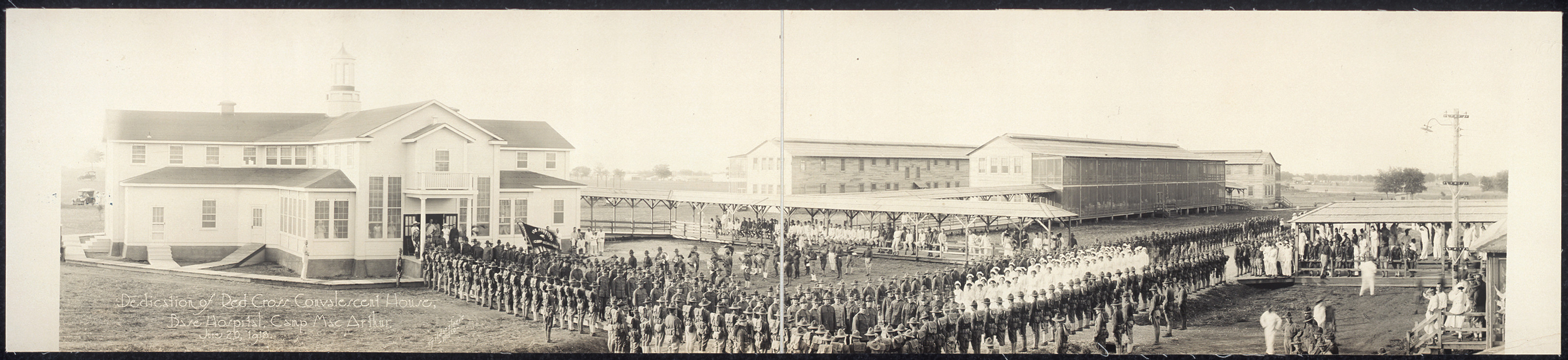 Dedication, Camp MacArthur, 1918, Texas, 1918, 1918 — historic image