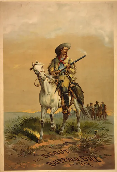 The scout Buffalo Bill. Hon. W.F. Cody / P. Frenzeny ; Forbes Co., Boston & N.Y.