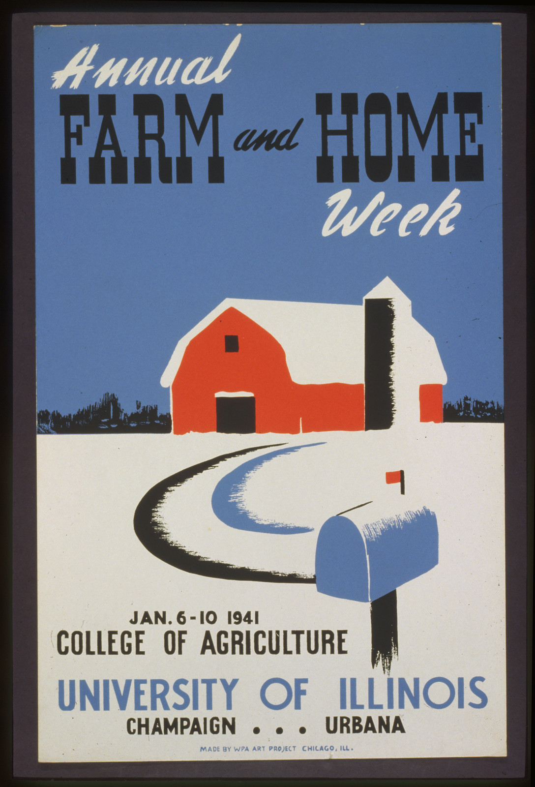 Annual farm and home week, 1941 — vintage poster