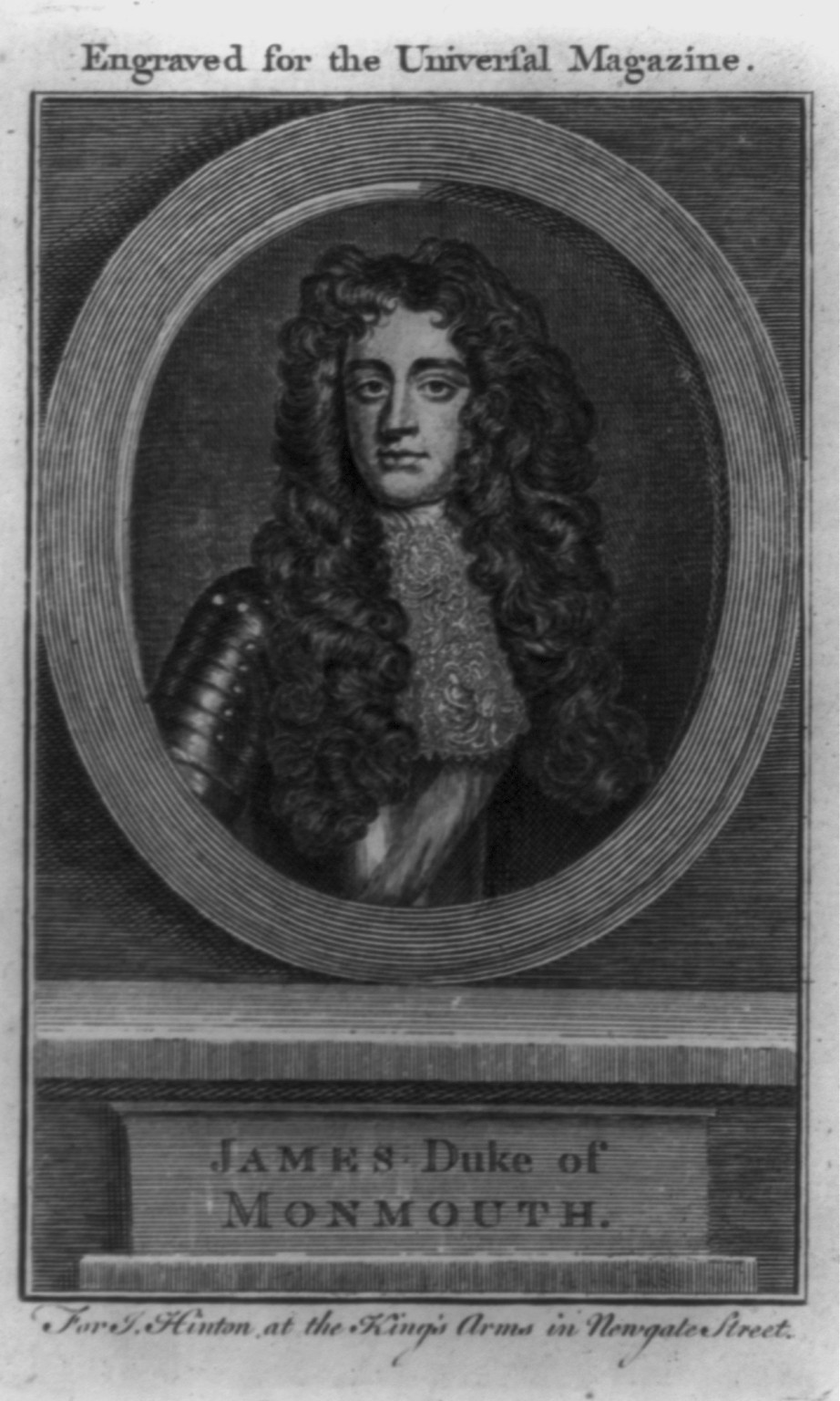 Duke of Monmouth, [no date recorded on caption card] — antique engraving