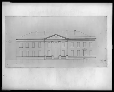 [The White House, Washington, D.C. Front elevation]