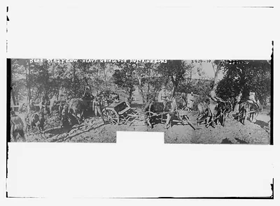Near Stazyzow -- heavy going for Austrian guns