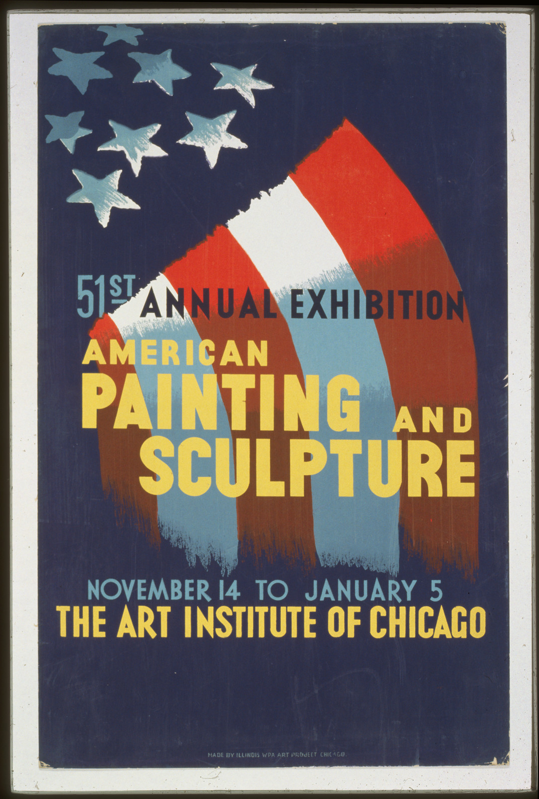 51st annual exhibition - American painting and sculpture, 1940 — vintage poster