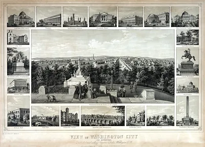 View of Washington City and Georgetown [c. 1849]