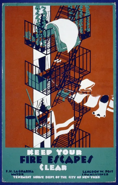 Keep your fire escapes clear