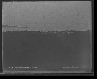 Fort Mackinac from Fort Holmes