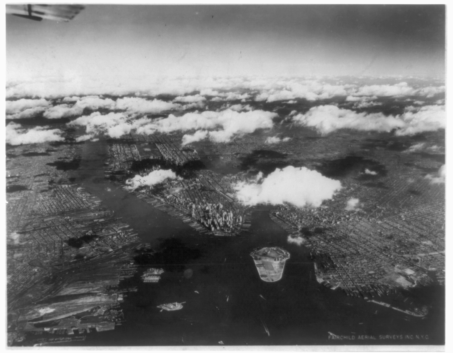 [Aerial view of New York Harbor, November 2, 1934], c1934. — historic photograph